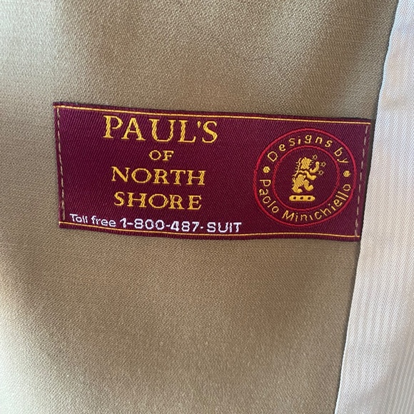 Custom Tailored Suit by Paul Minichiello Pants and Jacket Size 6 - Picture 6 of 7